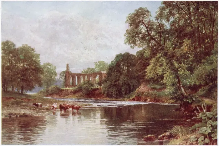 Framed Print : BOLTON ABBEY / WHARFE / 1909 Framed Print : BOLTON ABBEY / WHARFE / 1909