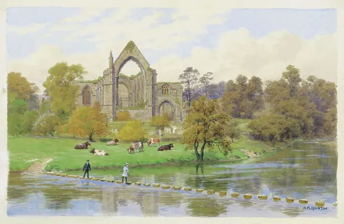 Framed Print : Bolton Abbey, Wharfedale, North Yorkshire Framed Print : Bolton Abbey, Wharfedale, North Yorkshire