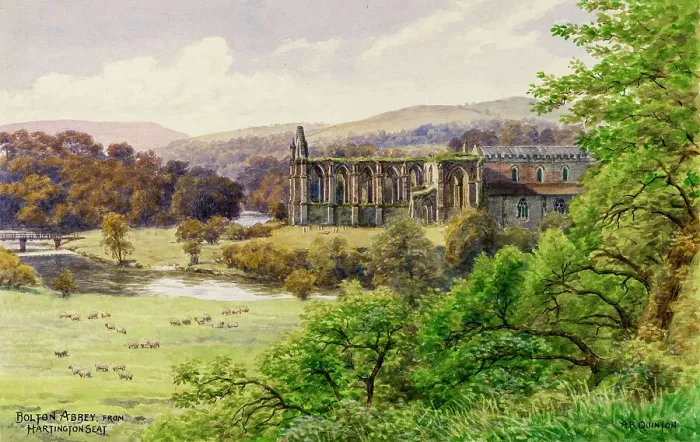Framed Print : Bolton Abbey, Wharfedale, North Yorkshire Framed Print : Bolton Abbey, Wharfedale, North Yorkshire