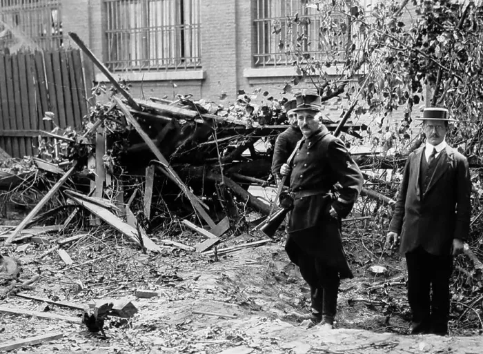 Framed Print : Bomb damage, Antwerp, Belgium in WW1 Framed Print : Bomb damage, Antwerp, Belgium in WW1