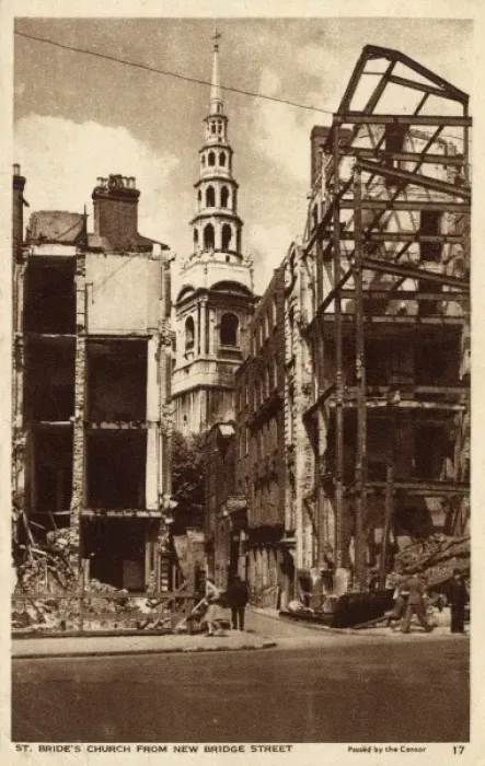 Framed Print : Bomb damage in London - Fore Street Framed Print : Bomb damage in London - Fore Street