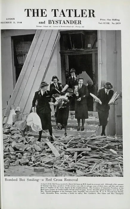 Framed Print : Bomb damage at the Red Cross Framed Print : Bomb damage at the Red Cross