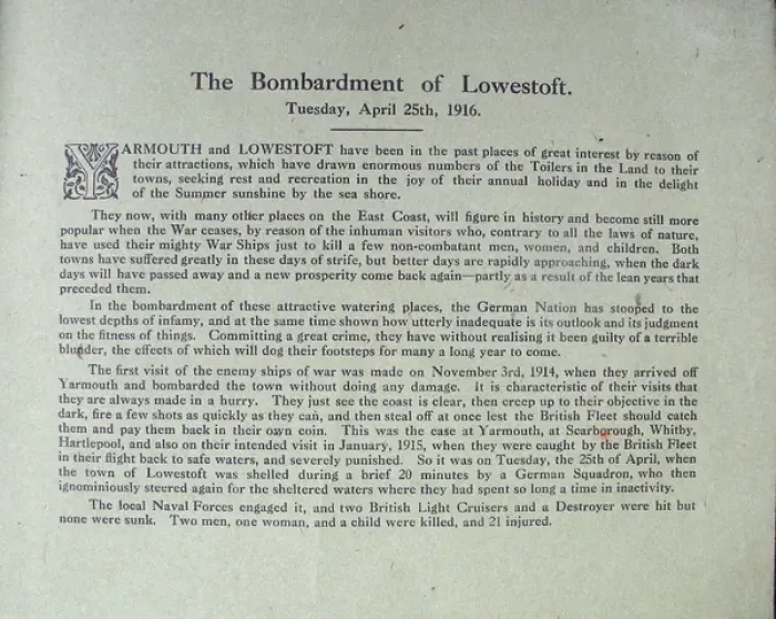 Framed Print : Bombardment of Lowestoft by the Germans Framed Print : Bombardment of Lowestoft by the Germans