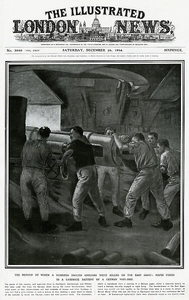 Bombardment of Scarborough - German navy gun-crew