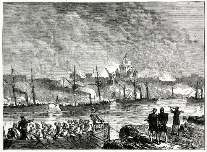 Framed Print : Bombardment of Sveaborg, 9 August 1855, Crimean War Date: 1855 Framed Print : Bombardment of Sveaborg, 9 August 1855, Crimean War Date: 1855