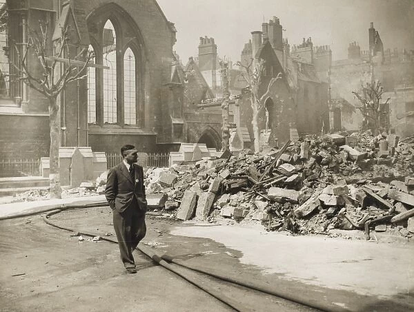 Bombed Bath - St. Andrews Church Damaged