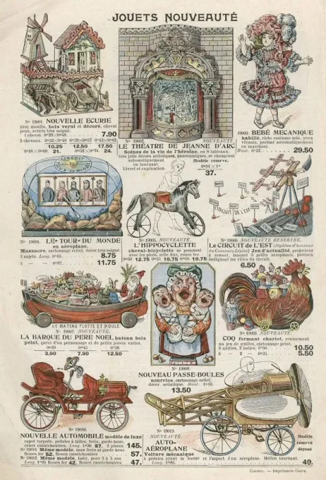 Framed Print : Bon Marche toys, 1911 Framed Print : Bon Marche toys, 1911