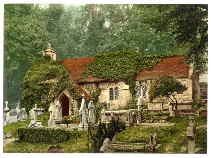 Framed Print : Bonchurch, Isle of Wight, England Framed Print : Bonchurch, Isle of Wight, England