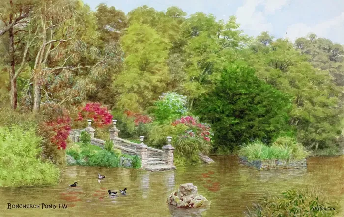 Framed Print : Bonchurch Pond, Isle of Wight Framed Print : Bonchurch Pond, Isle of Wight