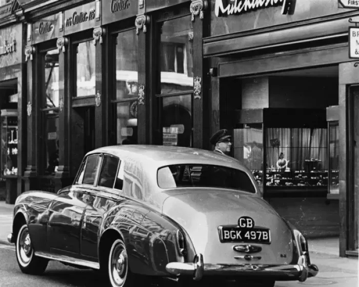 Framed Print : Bond Street Chauffeur Framed Print : Bond Street Chauffeur