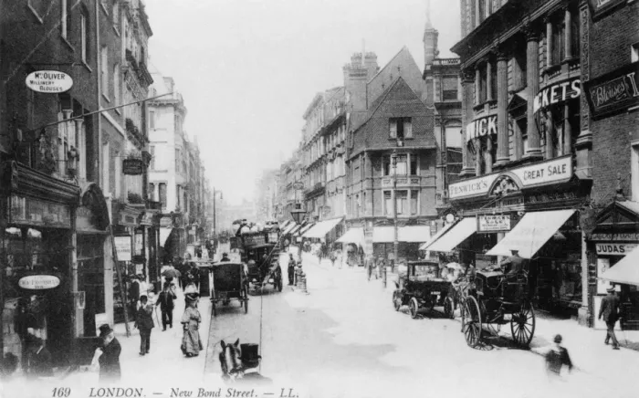Framed Print : Bond Street Circa 1903 Framed Print : Bond Street Circa 1903