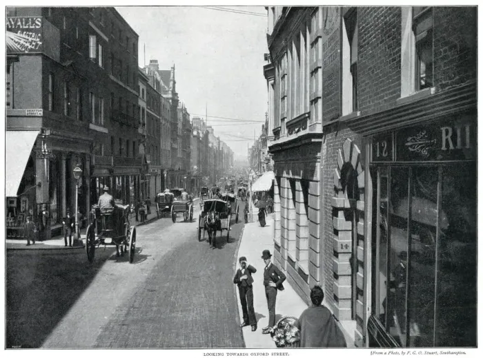 Framed Print : Bond Street, London 1896 Framed Print : Bond Street, London 1896