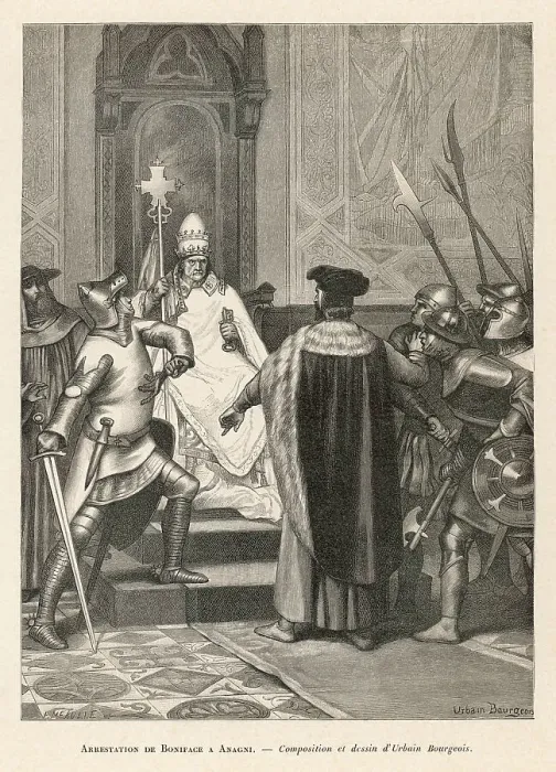 Framed Print : Bonifacius Arrested Events Italy September 1303 Framed Print : Bonifacius Arrested Events Italy September 1303