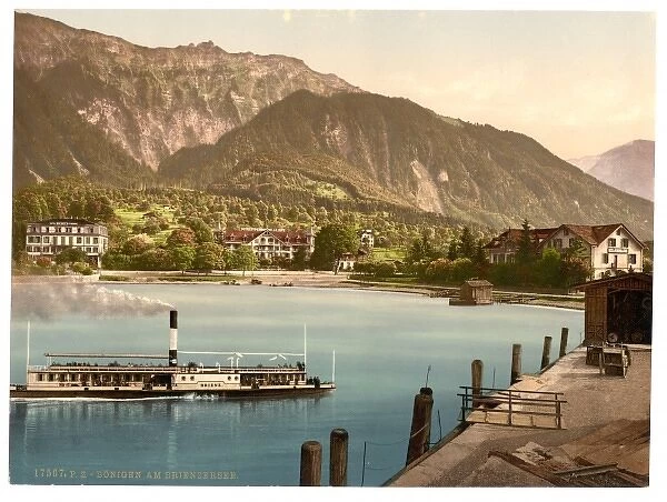 Bonigen from Brienz Lake, Bernese Oberland, Switzerland