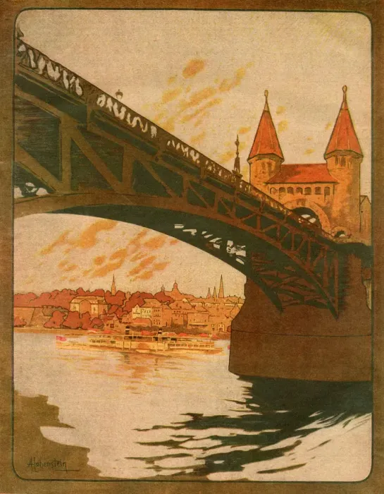 Framed Print : BONN / RHINE BRIDGE 1927 Framed Print : BONN / RHINE BRIDGE 1927