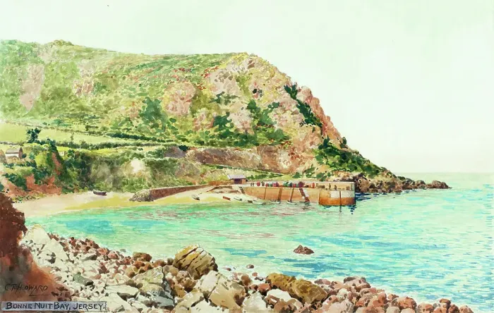 Framed Print : Bonne Nuit Bay, Jersey, Channel Islands Framed Print : Bonne Nuit Bay, Jersey, Channel Islands