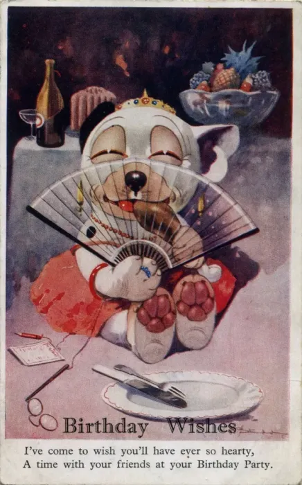 Framed Print : Bonzo dressed as a debutante Framed Print : Bonzo dressed as a debutante