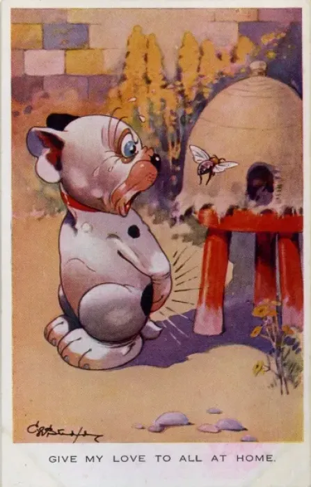 Framed Print : Bonzo stung by a bee Framed Print : Bonzo stung by a bee