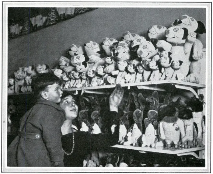 Framed Print : Bonzo toys on sale in a London shop, Christmas 1924 Framed Print : Bonzo toys on sale in a London shop, Christmas 1924