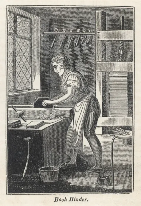 Framed Print : Book Binder 1827 Framed Print : Book Binder 1827