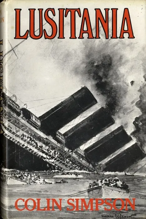 Framed Print : Book cover, Lusitania by Colin Simpson Framed Print : Book cover, Lusitania by Colin Simpson
