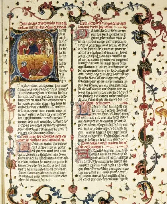 Framed Print : Book of the Fueros (Codes) of Valencia. 13th Framed Print : Book of the Fueros (Codes) of Valencia. 13th