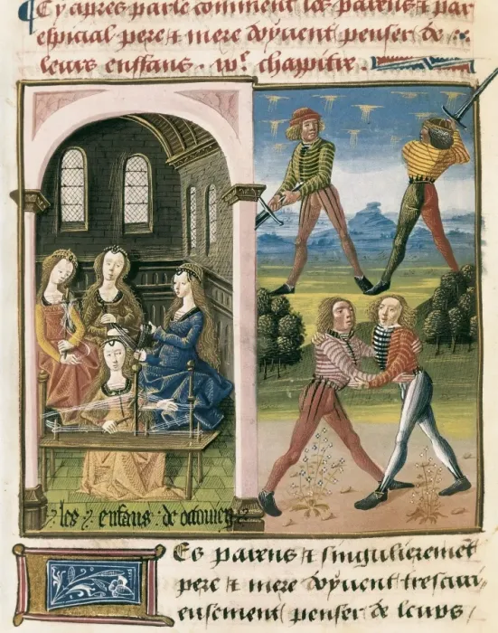 Framed Print : The Book of Good Morals by Jacques Le Grant (1464) Framed Print : The Book of Good Morals by Jacques Le Grant (1464)