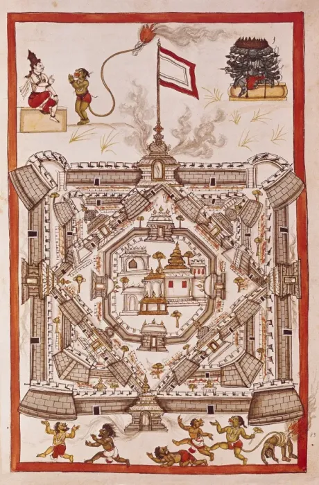 Framed Print : Book of the Moghul. Ms. 8300. 17th c. Depicting