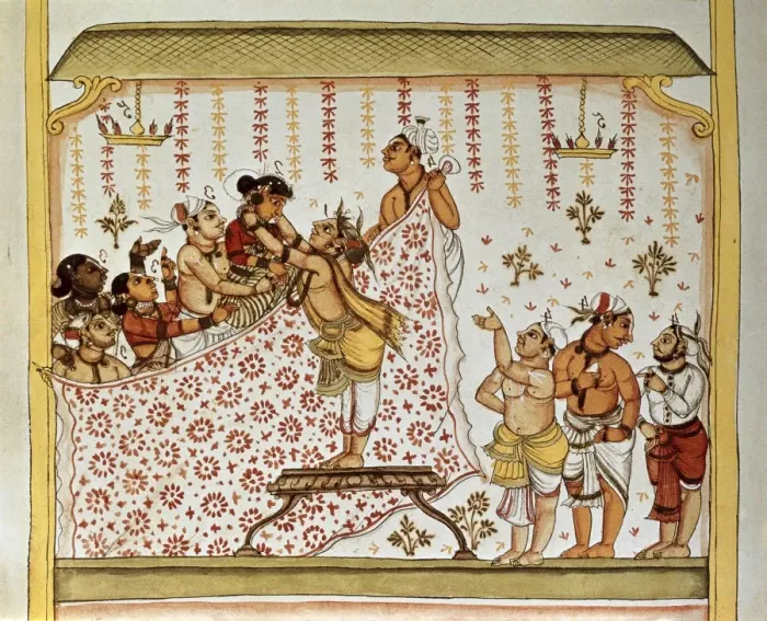 Framed Print : Book of the Moghul. Ms. 8300. 17th c. Wedding Framed Print : Book of the Moghul. Ms. 8300. 17th c. Wedding