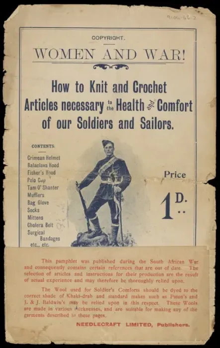 Framed Print : Book of patterns: Women & War - How to knit and crochet Framed Print : Book of patterns: Women & War - How to knit and crochet