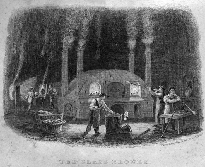 Framed Print : Book of Trades, The Glass Blower Framed Print : Book of Trades, The Glass Blower