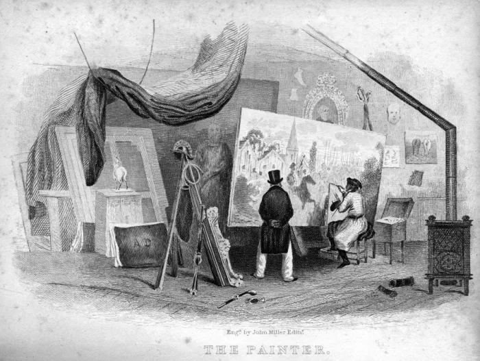 Framed Print : Book of Trades, The Painter Framed Print : Book of Trades, The Painter