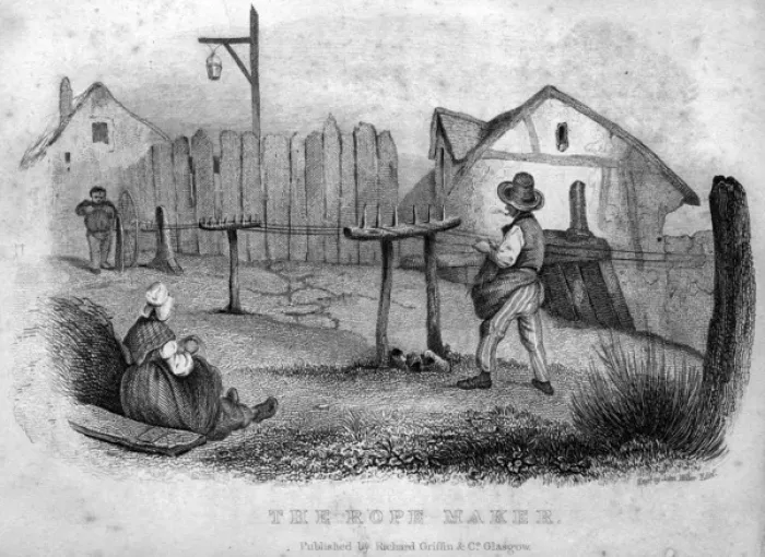 Framed Print : Book of Trades, The Rope Maker Framed Print : Book of Trades, The Rope Maker