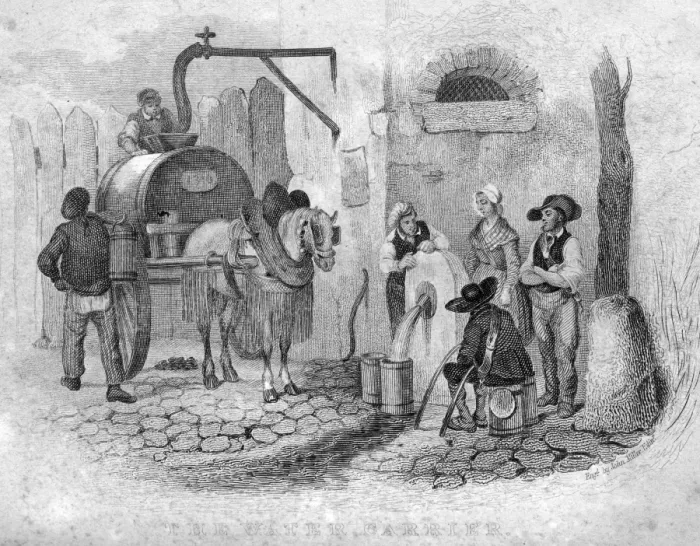 Framed Print : Book of Trades, The Water Carrier Framed Print : Book of Trades, The Water Carrier