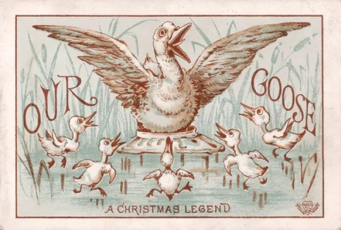 Framed Print : Booklet cover, Our Goose, a Christmas Legend Framed Print : Booklet cover, Our Goose, a Christmas Legend