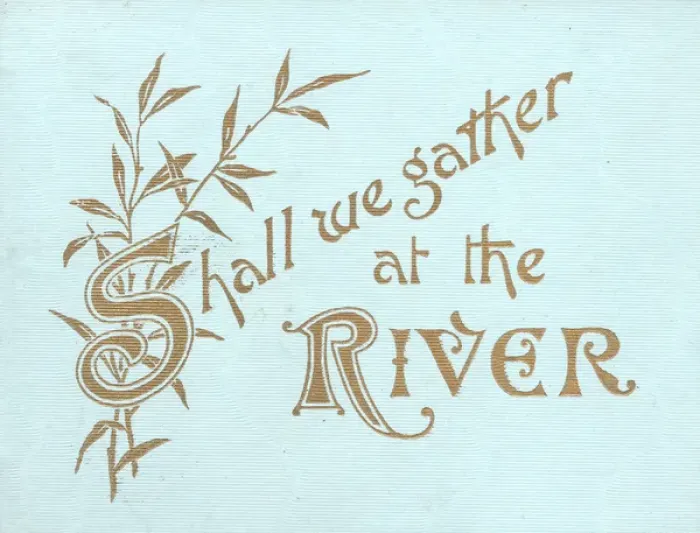 Framed Print : Booklet cover, Shall We Gather At The River Framed Print : Booklet cover, Shall We Gather At The River