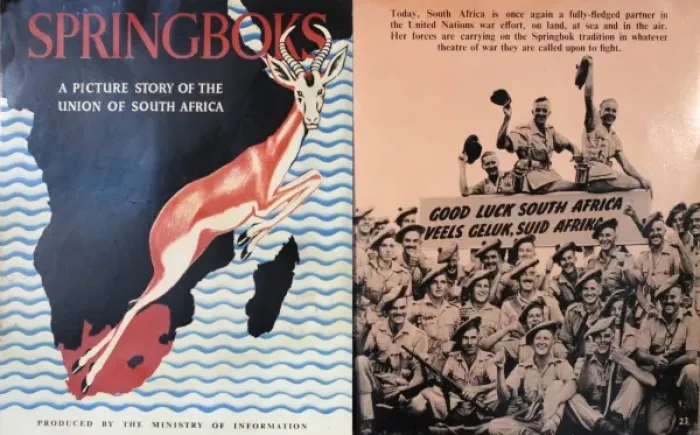 Framed Print : Booklet, Springboks during Second World War Framed Print : Booklet, Springboks during Second World War
