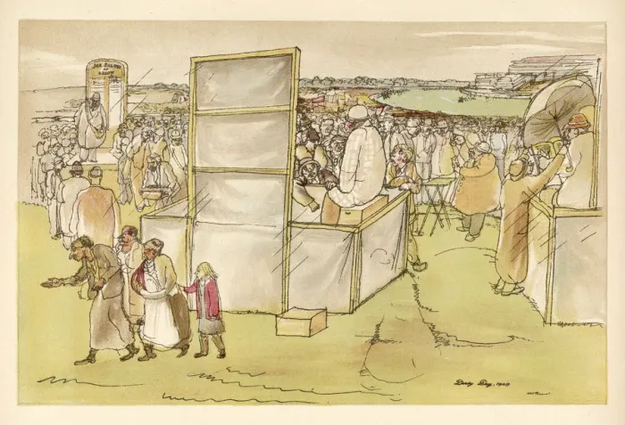 Framed Print : Bookmakers Framed Print : Bookmakers