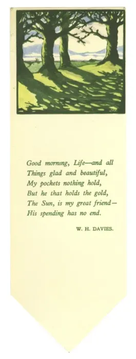 Framed Print : Bookmark with design and poem Framed Print : Bookmark with design and poem