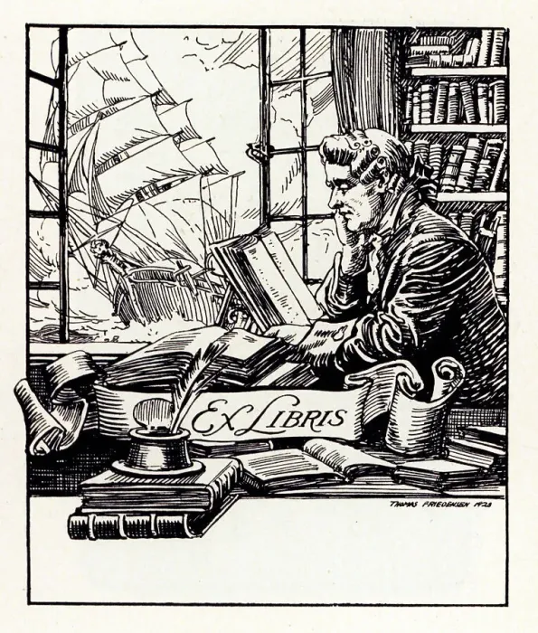 Framed Print : Bookplate Design Framed Print : Bookplate Design