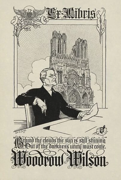 Bookplate of Woodrow Wilson