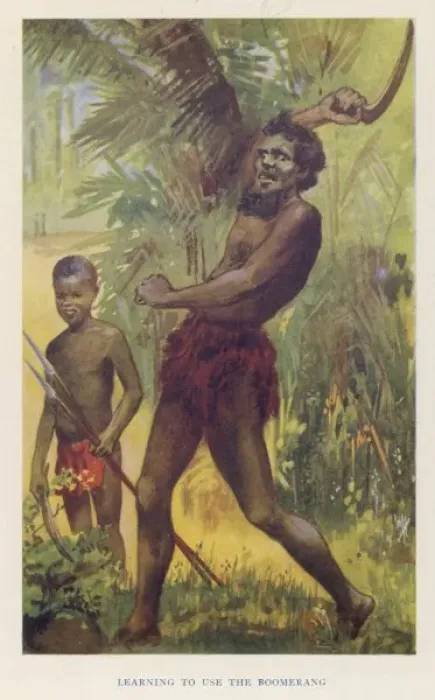 Framed Print : Boomerang / Australian Boy Framed Print : Boomerang / Australian Boy