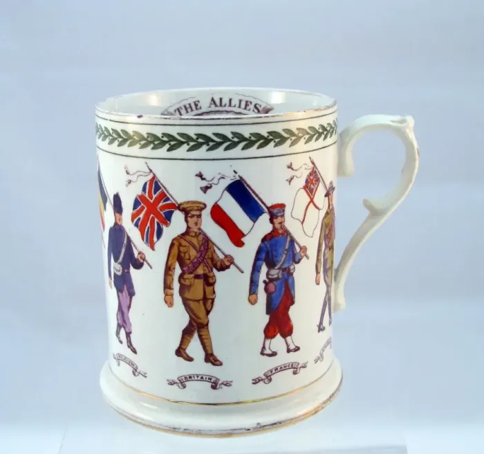 Framed Print : Booths Silicon china mug - 8 Allies including India
