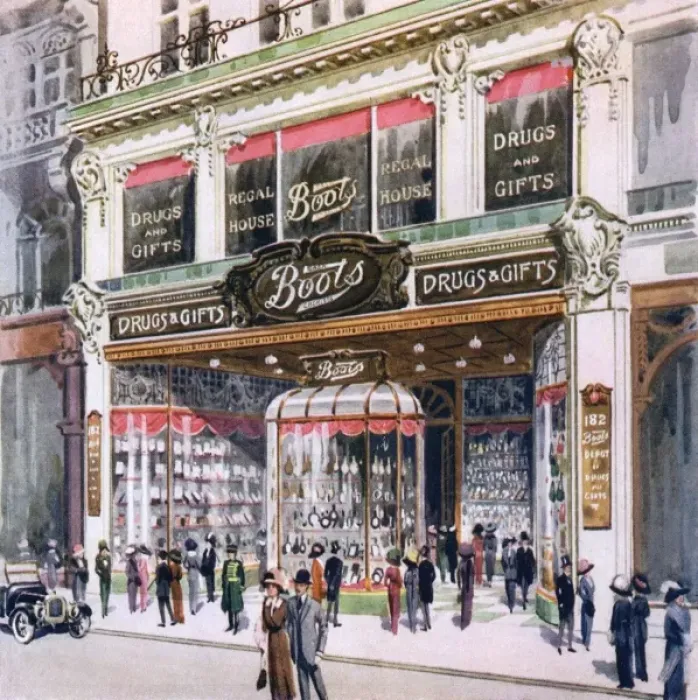 Framed Print : Boots, Regent Street Framed Print : Boots, Regent Street