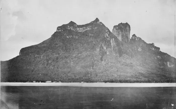 Framed Print : Bora Bora Island, Society Islands, c. 1870