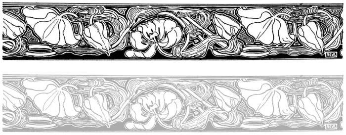 Framed Print : Border. Studies in plant form with suggestions for their application to design Framed Print : Border. Studies in plant form with suggestions for their application to design