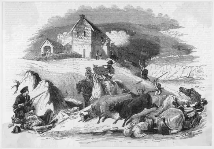 Framed Print : Border Cattle Raid Framed Print : Border Cattle Raid