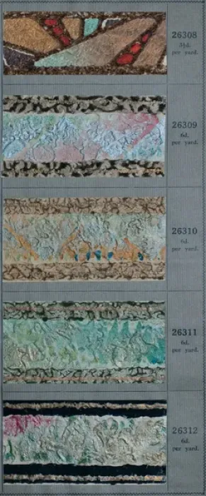 Framed Print : Border designs, SMB wallpaper sample book Framed Print : Border designs, SMB wallpaper sample book