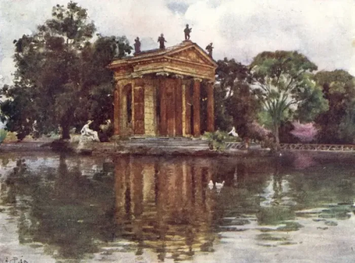 Framed Print : Borghese Villa Gardens Framed Print : Borghese Villa Gardens