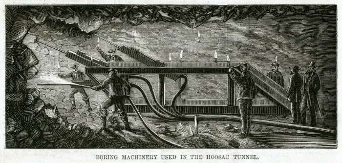Framed Print : Boring machine used in the Hoosac tunnel 1869 Framed Print : Boring machine used in the Hoosac tunnel 1869